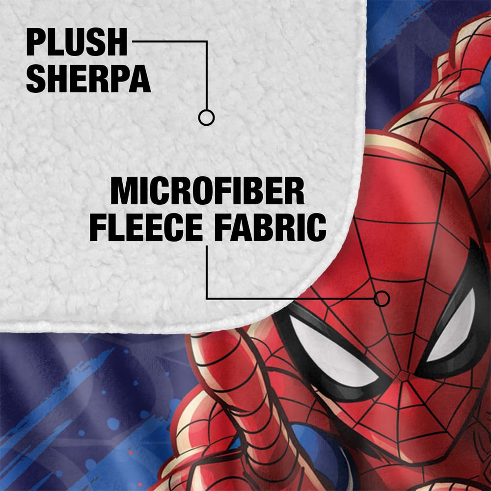 Amazon｜Marvel スパイダーマン ブランケット 50インチ x 60インチ